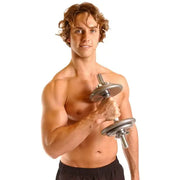 Dumbbell Handle Weight Bar with Collars, Single